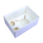 Clear Lid 6-Hole Bento Cake & Cupcake Boxes