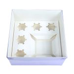 Clear Lid 6-Hole Bento Cake & Cupcake Boxes - Image 2