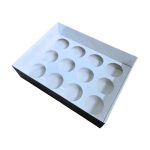 5 pack extra deep Clear Lid 12-Hole Cupcake Boxes