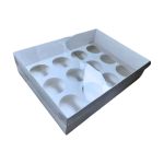 5 pack extra deep Clear Lid 12-Hole Cupcake Boxes - Image 2